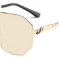SHAUNA Oversize Summer Styles Women Square Sunglasses Fashion Double Bridges Men Green Tinted Lens S