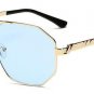 SHAUNA Oversize Summer Styles Women Square Sunglasses Fashion Double Bridges Men Green Tinted Lens S