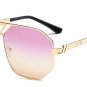 SHAUNA Oversize Summer Styles Women Square Sunglasses Fashion Double Bridges Men Green Tinted Lens S