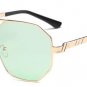 SHAUNA Oversize Summer Styles Women Square Sunglasses Fashion Double Bridges Men Green Tinted Lens S
