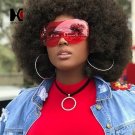 Oversize Integrated Lens Women Rimless Sunglasses Cool Men Big Size Goggle Glasses UV400