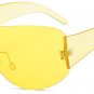 Oversize Integrated Lens Women Rimless Sunglasses Cool Men Big Size Goggle Glasses UV400