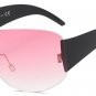 Oversize Integrated Lens Women Rimless Sunglasses Cool Men Big Size Goggle Glasses UV400