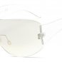 Oversize Integrated Lens Women Rimless Sunglasses Cool Men Big Size Goggle Glasses UV400