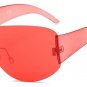 Oversize Integrated Lens Women Rimless Sunglasses Cool Men Big Size Goggle Glasses UV400