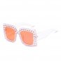 Brand Vintage Cat Eye Sunglasse Women Retro Rhinestone Designer Sun Glasses Square Oversized Sunglas