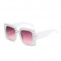 Brand Vintage Cat Eye Sunglasse Women Retro Rhinestone Designer Sun Glasses Square Oversized Sunglas