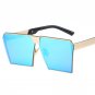 2017 New Big Frame Flat Top Women Sunglasses Fashion Brand Designer Oversized Clear Sun Glasses Men