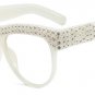 SHAUNA Luxury Crystal Decoration Oversize Women Cat Eye Sunglasses Fashion Ladies Pink Gradient Lens