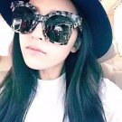 SHAUNA Reinforcing Metal Hinge Oversized Half Frame Women Cateye Sunglasses Fashion Ladies Eyewear