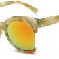 SHAUNA Reinforcing Metal Hinge Oversized Half Frame Women Cateye Sunglasses Fashion Ladies Eyewear