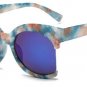 SHAUNA Reinforcing Metal Hinge Oversized Half Frame Women Cateye Sunglasses Fashion Ladies Eyewear