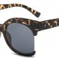 SHAUNA Reinforcing Metal Hinge Oversized Half Frame Women Cateye Sunglasses Fashion Ladies Eyewear