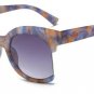 SHAUNA Reinforcing Metal Hinge Oversized Half Frame Women Cateye Sunglasses Fashion Ladies Eyewear