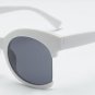 SHAUNA Reinforcing Metal Hinge Oversized Half Frame Women Cateye Sunglasses Fashion Ladies Eyewear