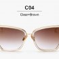 Newest Arrival Oversized Sunglasses Women Fashion Cat Eye Sunglasses Vintage Brand Designer Hipster