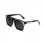 Women Fashion Mirror Reflective Lens Sunglasses Eyewear Men Oversized Goggles Glasses