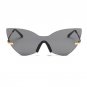 Cat Eye Sunglasses Rimless Shades Oversized Oculos Mirror Sun Glasses for Women 2017 Luxury Brand De