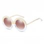 Fashion Vintage Oversized Sunglasses Round Retro Sun Glasses For Women Steampunk 2018 Designer Goggl