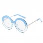 Fashion Vintage Oversized Sunglasses Round Retro Sun Glasses For Women Steampunk 2018 Designer Goggl