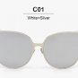Fashion Cool Hip Hop Oversized Mirror Pink Sunglasses Cat Eye Women Men Sunglasses Female Shades Hip