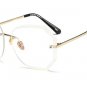 New Rimless Sunglasses Women Gradient Oversized Shades Metal Oculos Gafas Famale UV400 Protection Su