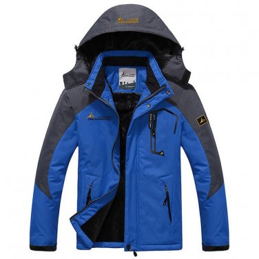 New Winter Jacket Men Thick Velvet Warm Coat Thermal Warm Windproof Hood Jackets Mens Outwear Parka 