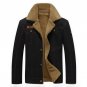 ABOORUN 2017 Military Mens Thick Jackets and Coats Plus Size Mens Bomber Jacket for Winter P6066