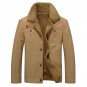 ABOORUN 2017 Military Mens Thick Jackets and Coats Plus Size Mens Bomber Jacket for Winter P6066