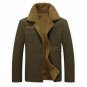 ABOORUN 2017 Military Mens Thick Jackets and Coats Plus Size Mens Bomber Jacket for Winter P6066