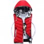 4XL Plus Size Lover\'s Vest 2017 Winter Men Sleeveless Vest Jacket Coat Male Hooded Vests Cotton Pad
