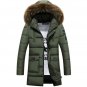 2017 Parka Men Cotton Thick Cotton Jacket New Long Winter  Parkas Warm Fashion Business Cotton Jacke