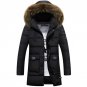 2017 Parka Men Cotton Thick Cotton Jacket New Long Winter  Parkas Warm Fashion Business Cotton Jacke