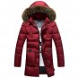 2017 Parka Men Cotton Thick Cotton Jacket New Long Winter  Parkas Warm Fashion Business Cotton Jacke