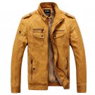 Male Motorcycle Fashion Leather Jacket Men Winter Pilot Leather Jackets And Coats Biker Mantel Mens 
