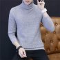 High quality Hot sale Fall Men turtleneck Pure Color Thick sweater Young students coat Men\'s clothi