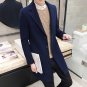 2017 New Winter Wool Coat Men Leisure Long Sections Woolen Coats Men\'s Pure Color Casual Fashion Ja