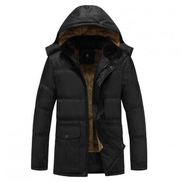 2017 Winter Mens White Duck Down Jacket 4XL 5XL Plus Size Warm Fleece Coat Ultra Light Goose Feather