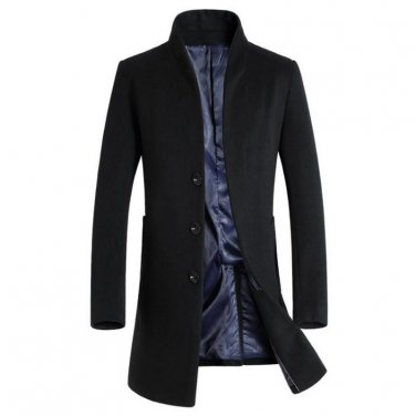 2017 Hot autumn and winter men\'s jacket coat Business jacket overcoat Windbreaker Solid color Slim 