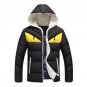 2017 New Winter Jacket Men Coat Cotton Padded Jackets Fashion England Hooded Patchwork Plus Velvet W
