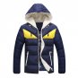 2017 New Winter Jacket Men Coat Cotton Padded Jackets Fashion England Hooded Patchwork Plus Velvet W