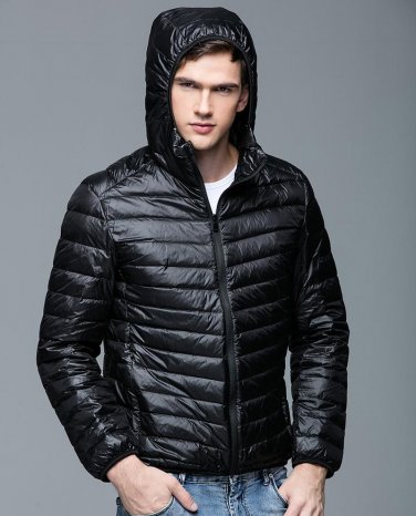 2017 Man Down Jackets Winter 90% White Duck Down Jackets Hooded Ultra Light Down Jackets Warm Outwea