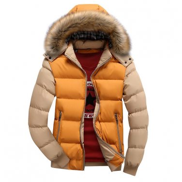 Winter Jacket Men 2017 Cotton Padded Warm Thicken Short Jacket Coat Clothing Stand Collar Male Solid