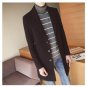 2017 New Fashion Long Trench Coatc reamy-white Red wine Men Winter Mens Overcoat Wool Thick Trench