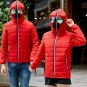 Winter Jackets Men Parkas with Glasses Padded Hooded Coat Mens Warm Camperas Children Windproof Quil