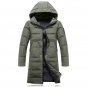 Winter Men Jacket 2017 Brand Casual Mens Jackets Thick Parka Coats Men Cotton Jacket Solid Long Styl