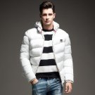 2017 Men\'s Jacket Solid Colors Autumn And Winter Jacket Men Hooded Thick Clothing Male Casual Zippe
