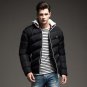 2017 Men\'s Jacket Solid Colors Autumn And Winter Jacket Men Hooded Thick Clothing Male Casual Zippe
