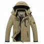 Men\'s Winter Jackets Fleece Warm Windproof Outerwears Thermal Hooded Coats Women Waterproof Brand M