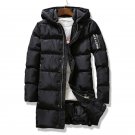 2017 New Clothing Jackets Business Long Thick Winter Coat Men Solid Parka Fashion Overcoat Outerwear